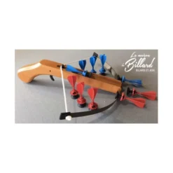 Arbalète en bois + 10 Fléchettes