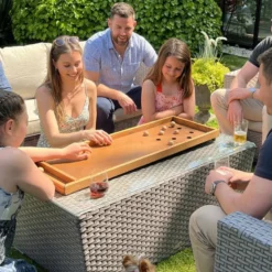 Billard japonais familial : l’indémodable jouet en bois des années 1900