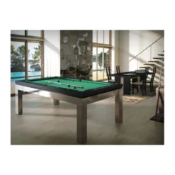 Billard New Tendance C. Inox : un billard haut de gamme en inox et bois massif