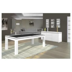 billard Novea, convertible en table, Blanc brillant + 20 autres coloris