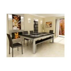 Billard transformable en table : Steel Tendance, collection Excellence