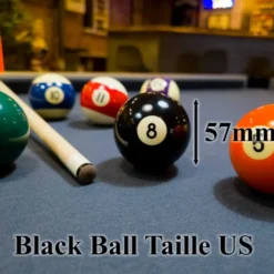 Bille de billard noir ARAMITH n8 57mm