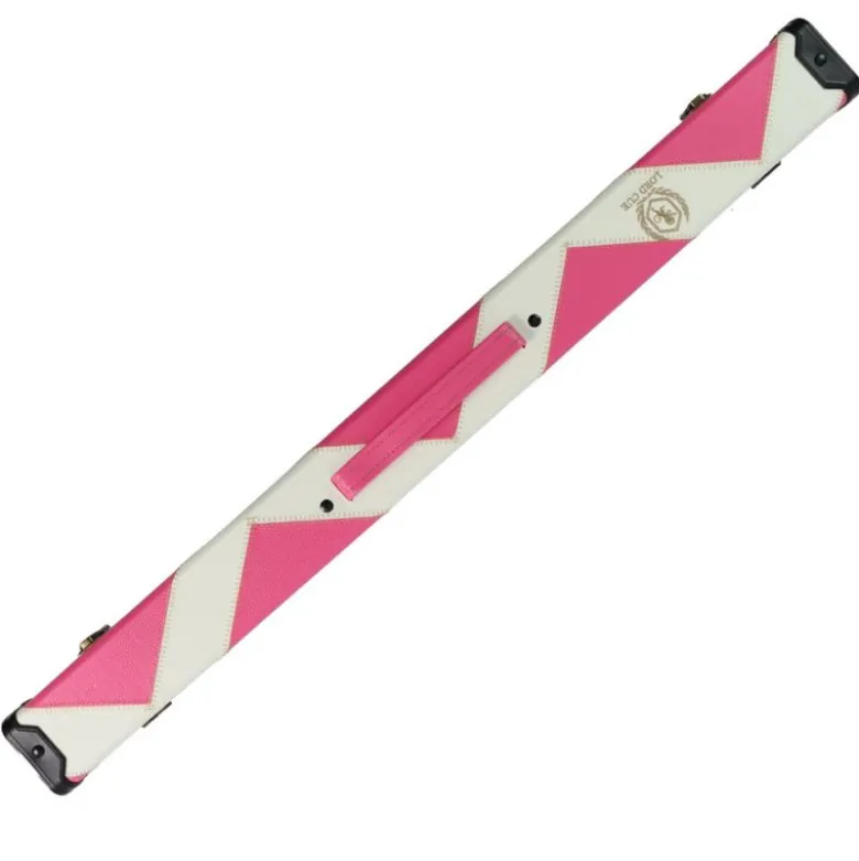 Boitier queue billard Rose et blanc ½