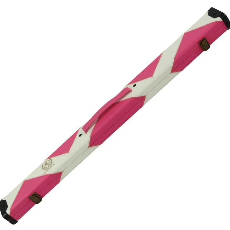 Boitier queue billard Rose et blanc ½