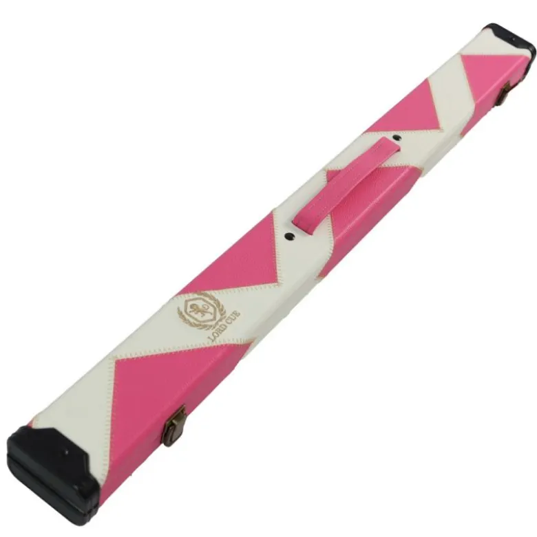 Boitier queue billard Rose et blanc ½