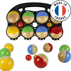 Boule de pétanque en bois, fabrication française