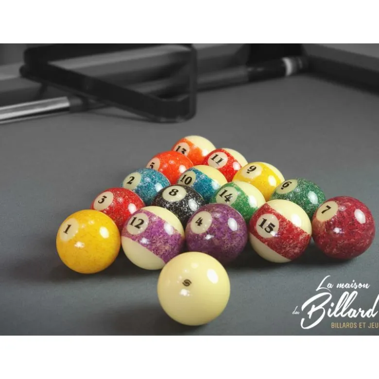 Boules de billard américain STONE 57,2 mm, Édition collector d’Aramith