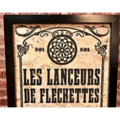 Cadre déco fléchettes (Fabrication Artisanale Française)