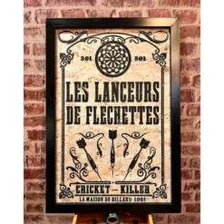 Cadre déco fléchettes (Fabrication Artisanale Française)