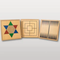 Coffret multi jeux en bois finition Luxe (20 jeux)