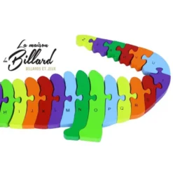 Croco-alpha puzzle pour apprendre l'alphabet
