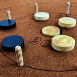 Crokinole le Jeu en bois Canadien fait en France