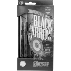 Fléchettes Harrows Black Arrow 18 GK – Pointe Nylon – Lot de 3