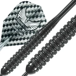 Fléchettes Harrows Black Arrow 23 GK – Pointe Acier – Lot de 3