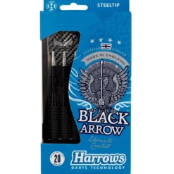 Fléchettes Harrows Black Arrow 20 g – Pointe Acier – Lot de 3