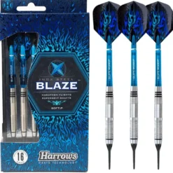 Fléchettes Harrows Blaze Style B 16 GK – Pointe Nylon – Lot de 3