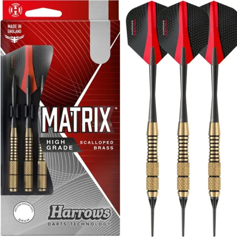 Fléchettes Harrows Matrix 18 GK – Pointe Nylon – Lot de 3