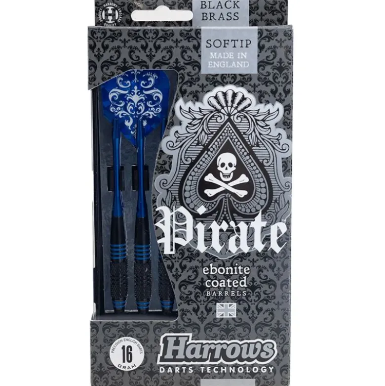 Fléchettes Harrows Pirate Bleu Foncé 18 GK – Pointe Nylon – Lot de 3