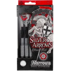 Fléchettes Harrows Silver Arrows 22 g – Pointe Acier – Lot de 3