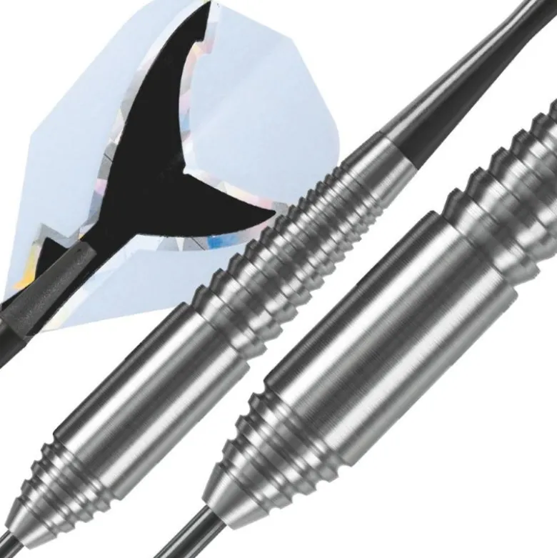 Fléchettes Harrows Silver Shark 22 g – Pointe Acier – Lot de 3
