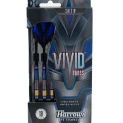Fléchettes Harrows Vivid Bleu 18 GR – Pointe Nylon – Lot de 3