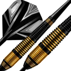 Fléchettes Harrows Vivid Noir 21 g – Pointe Acier – Lot de 3