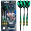 Fléchettes Harrows Vivid Vert 22 g – Pointe Acier – Lot de 3