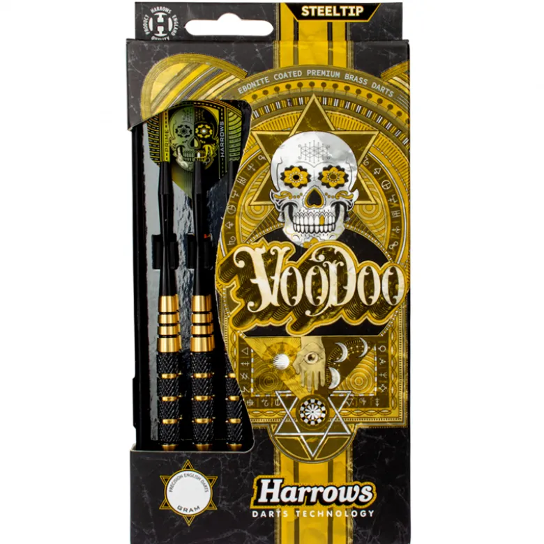 Fléchettes Harrows Voodoo GK 23 g – Pointe Acier – Lot de 3