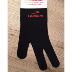 Gant noir Longoni poignet velcro(pour main Gauche)