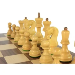 Jeu Échec Zagreb 38 cmAcacia/Buis en bois massif