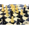 Jeu d’échecs Zagreb – 45 cm – Finition ébène et buis, marqueterie haut de gamme