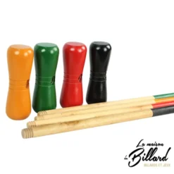 Jeu de croquet en bois pour occuper 4 enfants