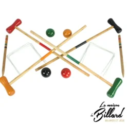 Jeu de croquet en bois pour occuper 4 enfants