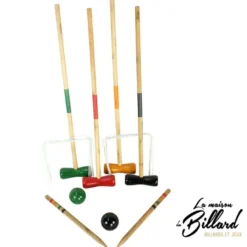 Jeu de croquet en bois pour occuper 4 enfants