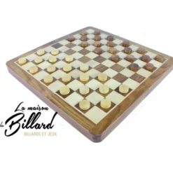Jeu de dames marqueté et magnétique