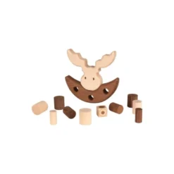 Élan Équilibriste - Jeu d'Adresse en Bois pour Enfants