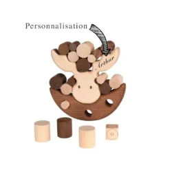 Élan Équilibriste - Jeu d'Adresse en Bois pour Enfants