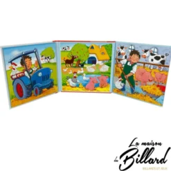 Livre Puzzle La Ferme : l'indispensable pour les tout-petits signé Goki