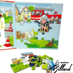 Livre Puzzle pompiers : l'incontournable des puzzles enfant !