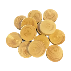 LOT de 12 pions naturels 30 x 7 mm