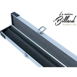Mallette aluminium renforcée queue billard 3/4