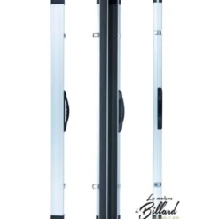 Mallette aluminium renforcée queue billard 3/4