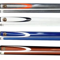 Pack de 4 queues de billard anglaise en fibre