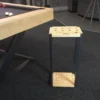 Porte-queue en bois massif à poser au sol