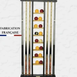 Porte-queues 6 queues Noir + rangement jeu de billes