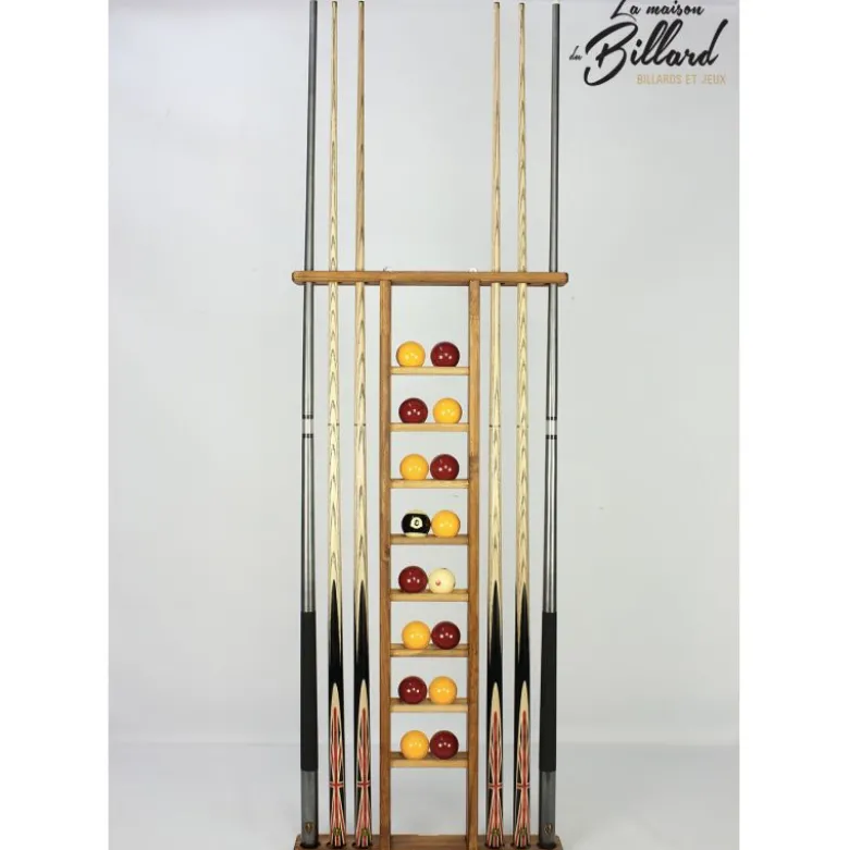 Porte-queues 6 queues vintage + rangement jeu de billes