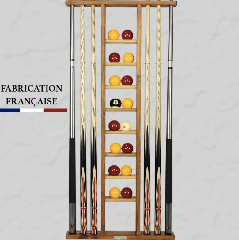Porte-queues 6 queues vintage + rangement jeu de billes