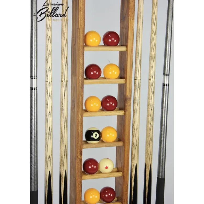 Porte-queues 6 queues vintage + rangement jeu de billes