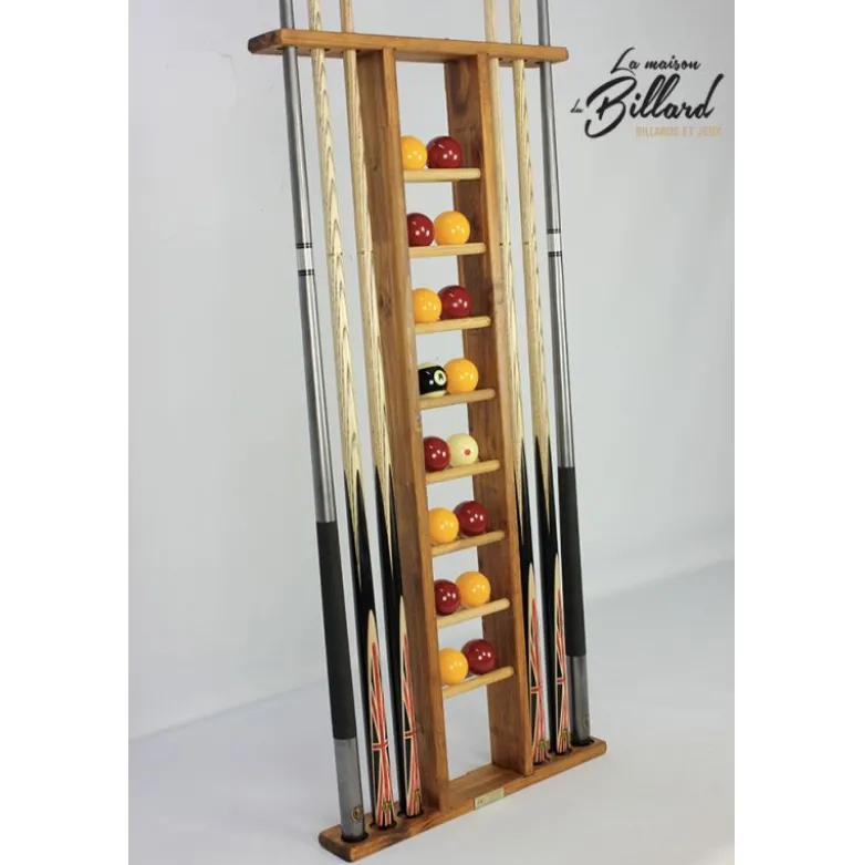 Porte-queues 6 queues vintage + rangement jeu de billes