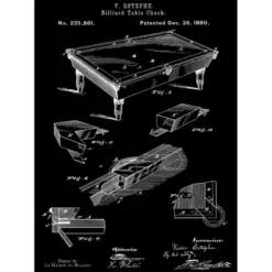 Poster Origine Billard Estephe